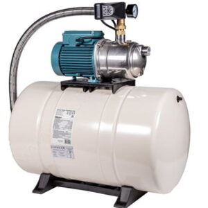 Calpeda pressure booster pump with NGXM stainless steel pump and GWS pressure vessel