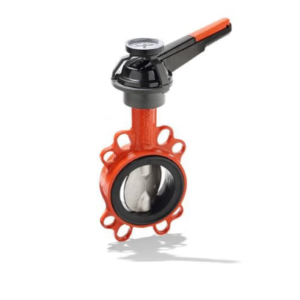 KSB BOAX-S butterfly valve with lever and stainless steel disc